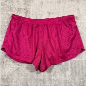 Soffe Athletic Shorts Womens M Pink Running Gym Mesh Lightweight